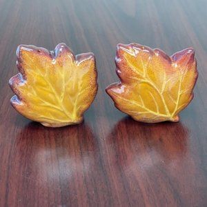 Maple Leaf Salt and Pepper Shakers Better Homes and Garden NEW IN BOX